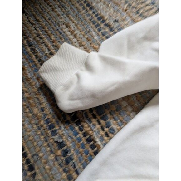 100 Thieves Center Logo Embroidered Hoodie White Thick Cotton Blend Cyber Grunge - Picture 10 of 12